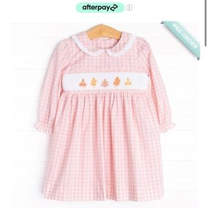 Montreal Maple Smocked Dress, Pink thanksgiving